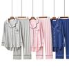 Two PCS Pajama Sets Women Long Sleeve Modal Loose Breathable Soft Lady Suit Womens Korean Style Home Clothing Comfortable