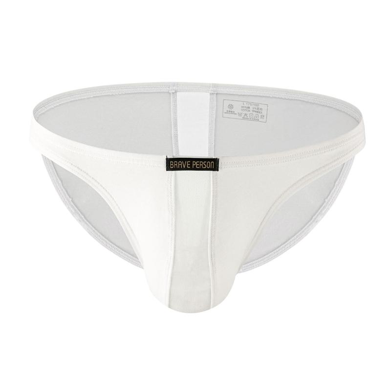 Мужские хлопковые трусы-слипы с низкой посадкой, тонкие, мягкие, однотонные, удобные, дышащие, облегающие