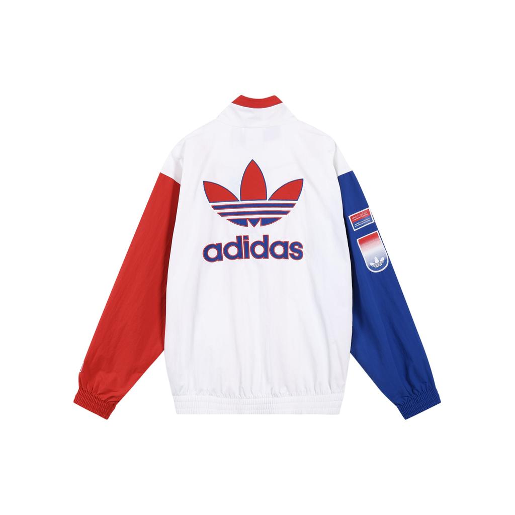 Adidas Originals Shadow Tr Wb Свободная спортивная куртка с воротником-стойкой Мужская верхняя одежда Красный Синий Белый GL5132