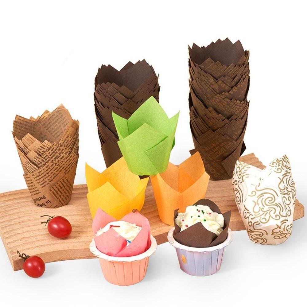 Bakeware Tulip Baking Cup Pastry Tools Cupcake Liners New Greaseproof Paper Party Supplies