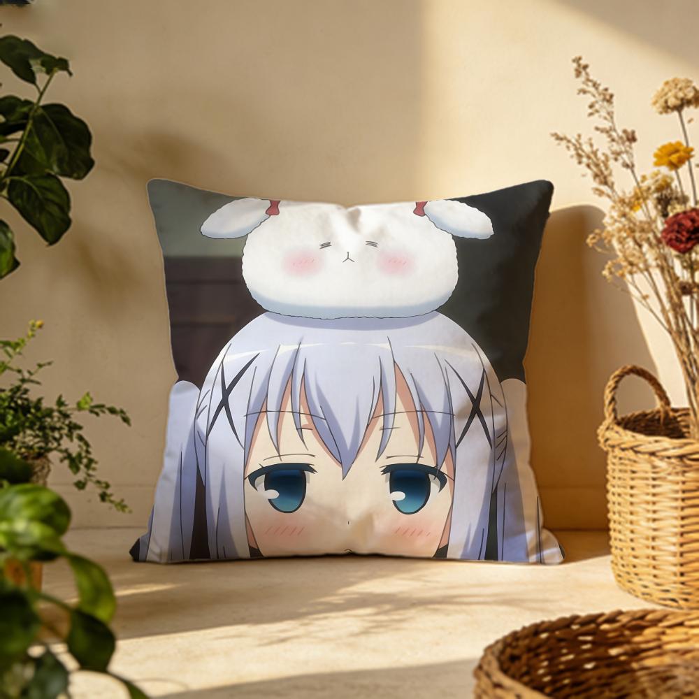 Fashion IIs the Order a Rabbitied Cushion Cover Versatile DoubleSided Pillow Case Fit for Sofa Bed Car  Daily Decor