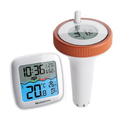 Беспроводное соединение ЖК-дисплей Цифровой термометр 3 канала Водонепроницаемая температура бассейна