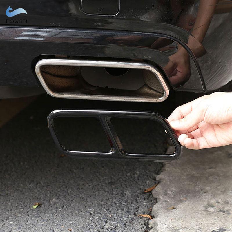 Автомобильные аксессуары из нержавеющей стали, хвостовой глушитель, выходная крышка выхлопной трубы, накладка для Mercedes Benz S Class W221 W222 C217 W251