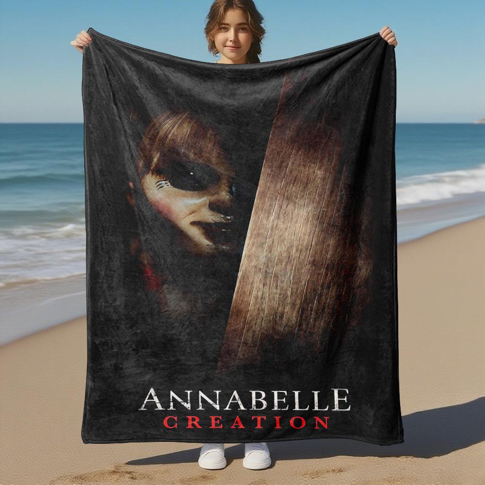 1PC Annabelle Creation Outdoor Flannel Blanket Soft Plush Decor for Picnics, camping,Bedroom, Playroom, Office1211A