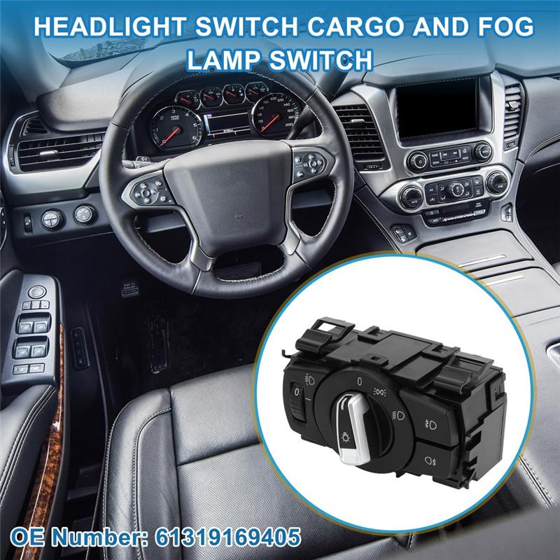 ABLZ-Fog Light Control Switch 61319169405 Headlight Switch Rotary For BMW 1 3 X1 Series E82 E88 E90 E91 E84 2008-2015