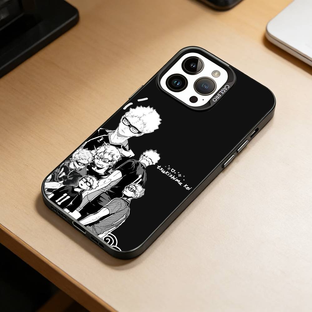 T-Tsukishima K-Kei Чехол для iPhone 17,16,15,14,13,12,11 Plus,Pro Max,XS,Разноцветный Серебристый Черный Чехол