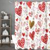 Занавеска для душа ко Дню святого Валентина, Декоративная занавеска для душа для ванной, Водонепроницаемая занавеска для душа с крючками
