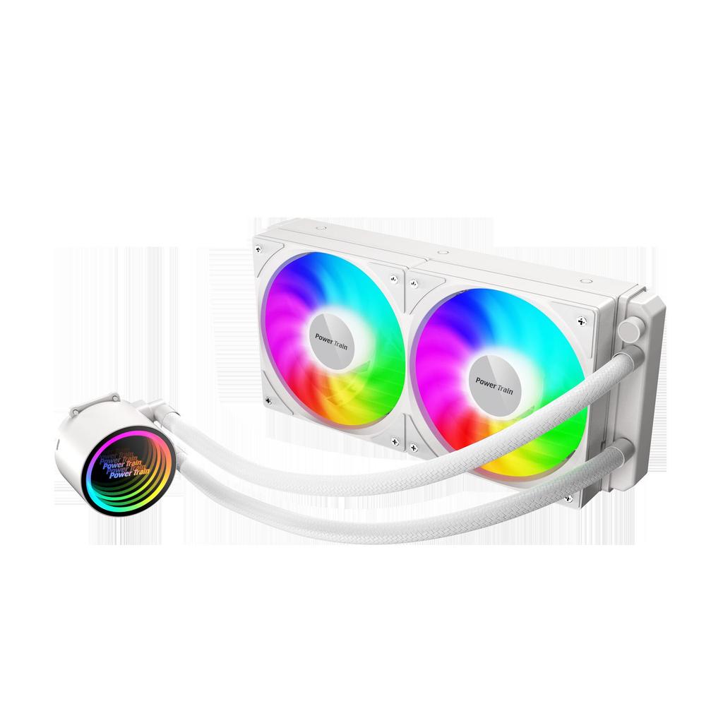 240 Водяной радиатор ARGB с интеллектуальным вентилятором с регулируемой скоростью и многоплатформенной совместимостью