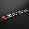 Металлические 3D буквы-наклейки размером 15,2x2 см для автомобилей Mitsubishi Lancer 9, Pajero, ASX, Outlander, Eclipse, Galant, Mirage, а также для крепления на багажник.
