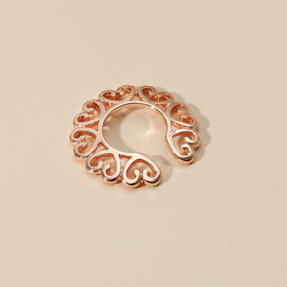 Сексуальный зажим для сосков без пирсинга Гальванопокрытие Без пирсинга Кольцо для сосков-обманка Женщина