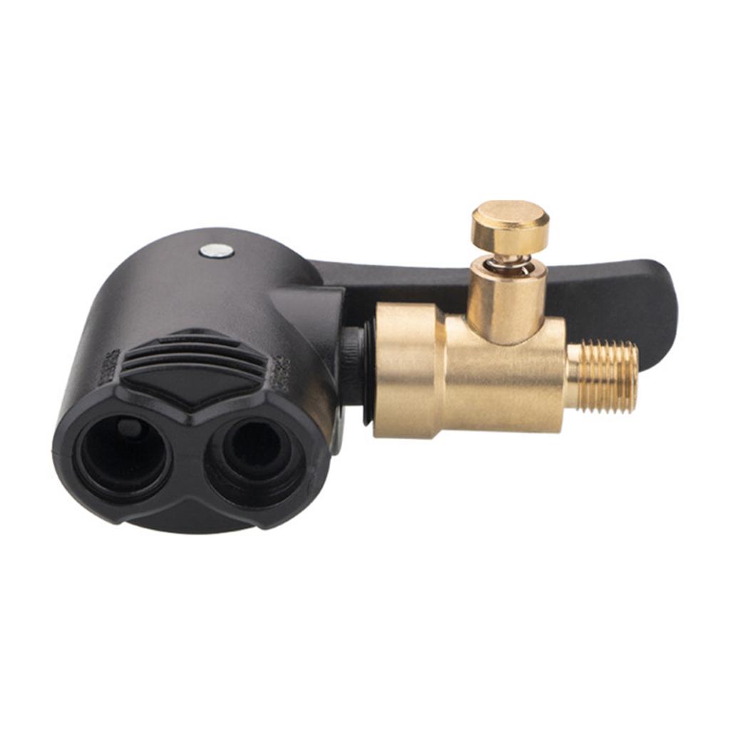 Адаптер для запирающихся клапанов для велосипедов Напольный насос для шин с быстроразъемной насадкой Удобная регулировка давления в шинах