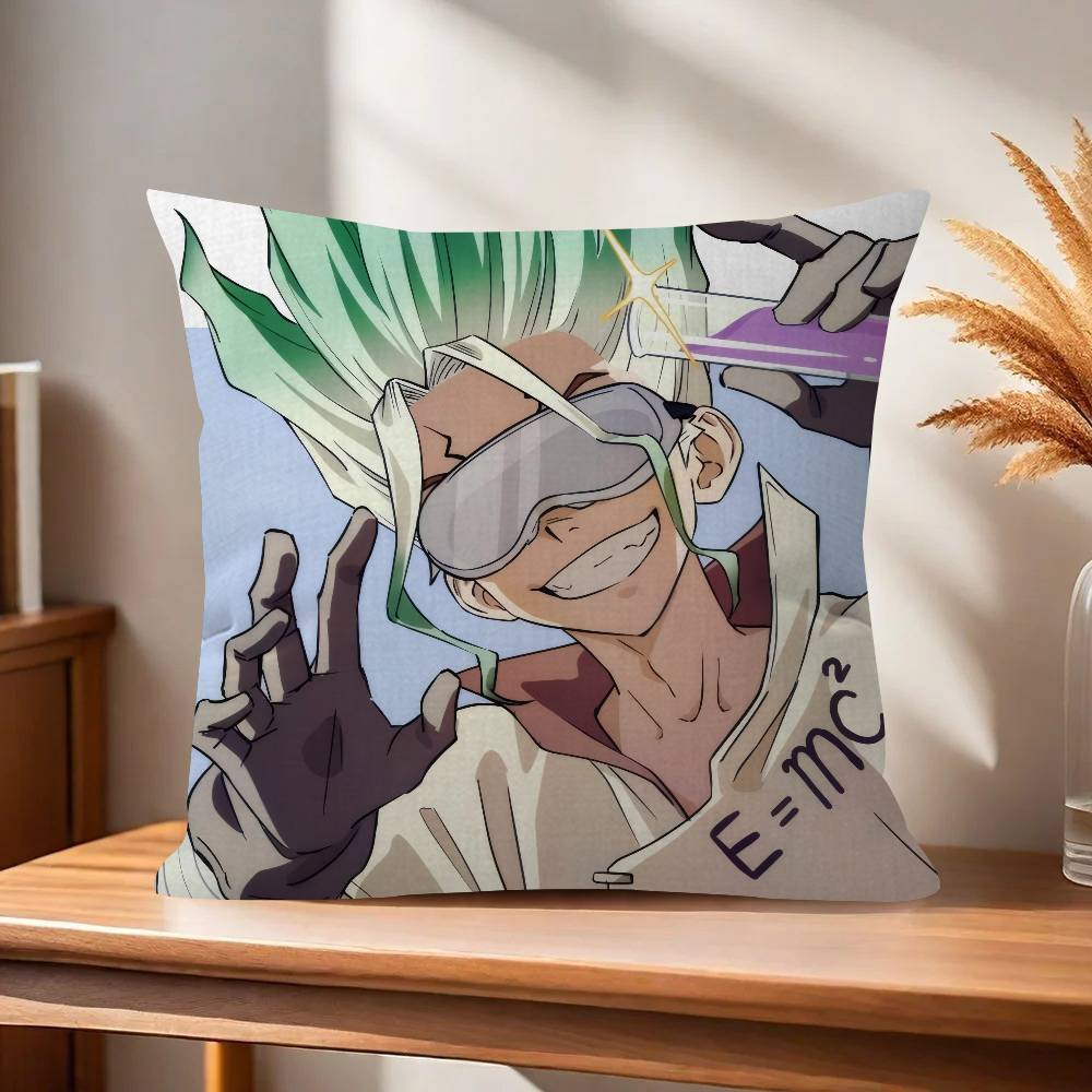 Anime DDrSSTONE cool Personalized Pillow Cover Kids Bedroom Wild Party Decor Pillowcase kid Birthday shower Gift