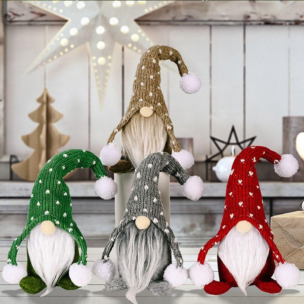 Xmas Christmas Pendant For Home Christmas Decoration Faceless Doll Tabletop Figurines Gnome Doll