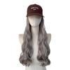 Korean Style Wavy Long Curly Wig Cap Synthetic Hair No Bangs Any Face Shape
