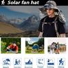 Солнцезащитная шляпа с камуфляжным принтом, широкополая рыболовная шляпа с двухрежимным вентилятором, регулируемая шляпа с защитой от ультрафиолета и тремя передачами