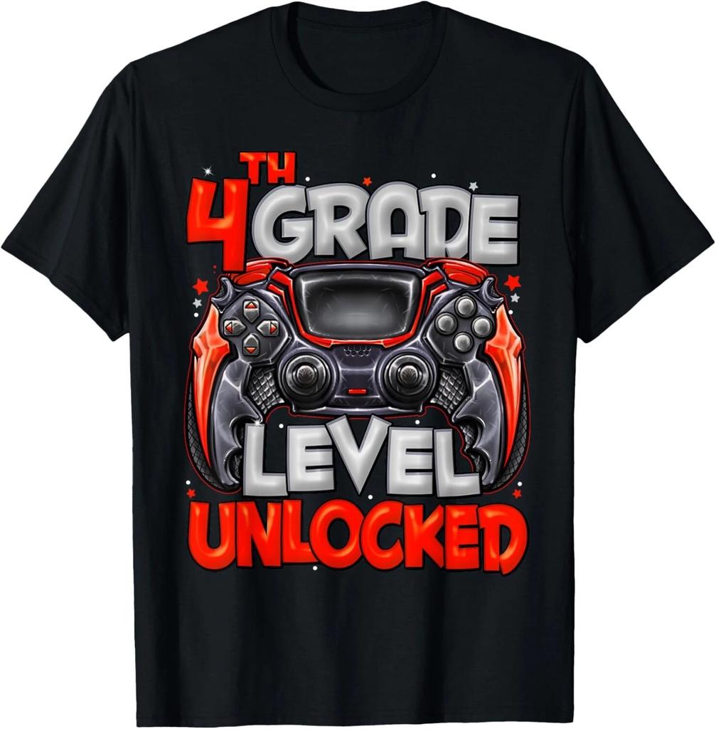 4th Grade Level Unlocked Game On 4th Grade Back To School Gift Unisex T-Shirt