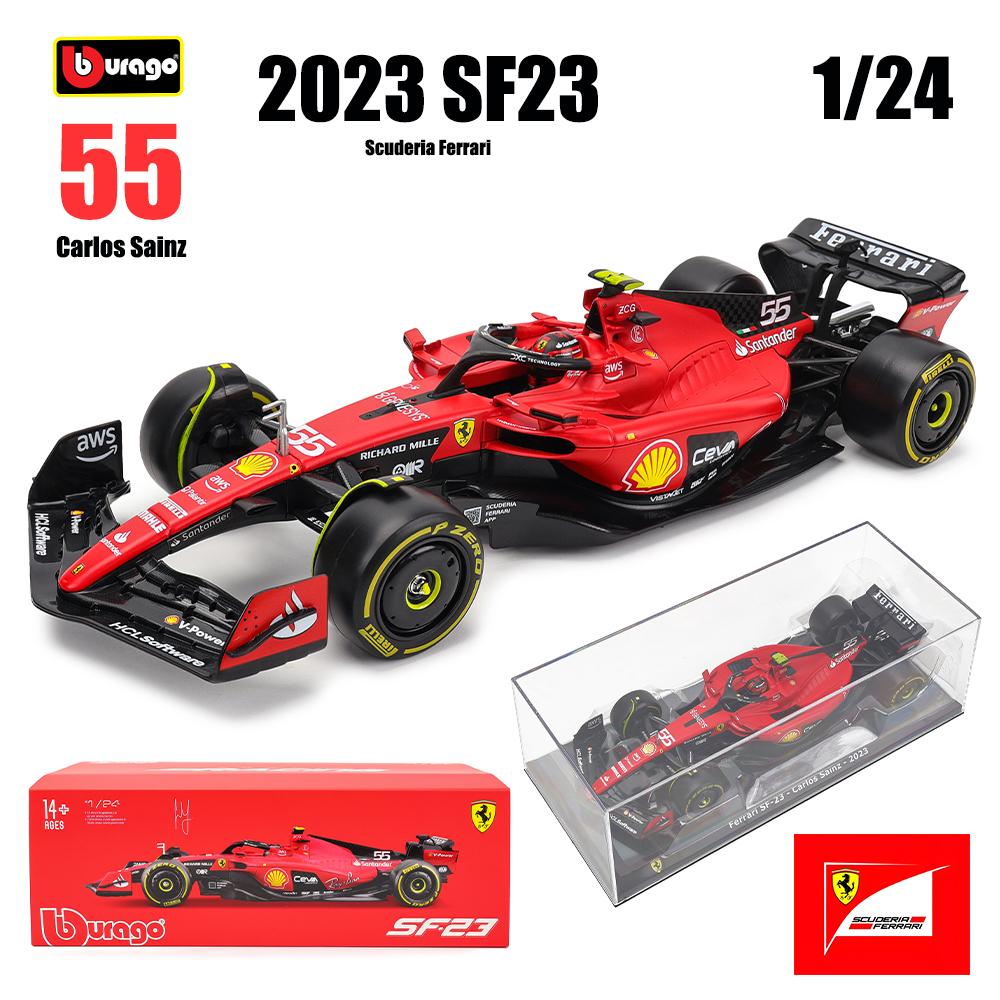 Ббураго 1:24 2022~2025 F1 Феррари SF23 Ред Булл RB19 RB18 Мерседес Бенц W14 Макларен MCL38 металлический модель автомобиля игрушка серия коллекция
