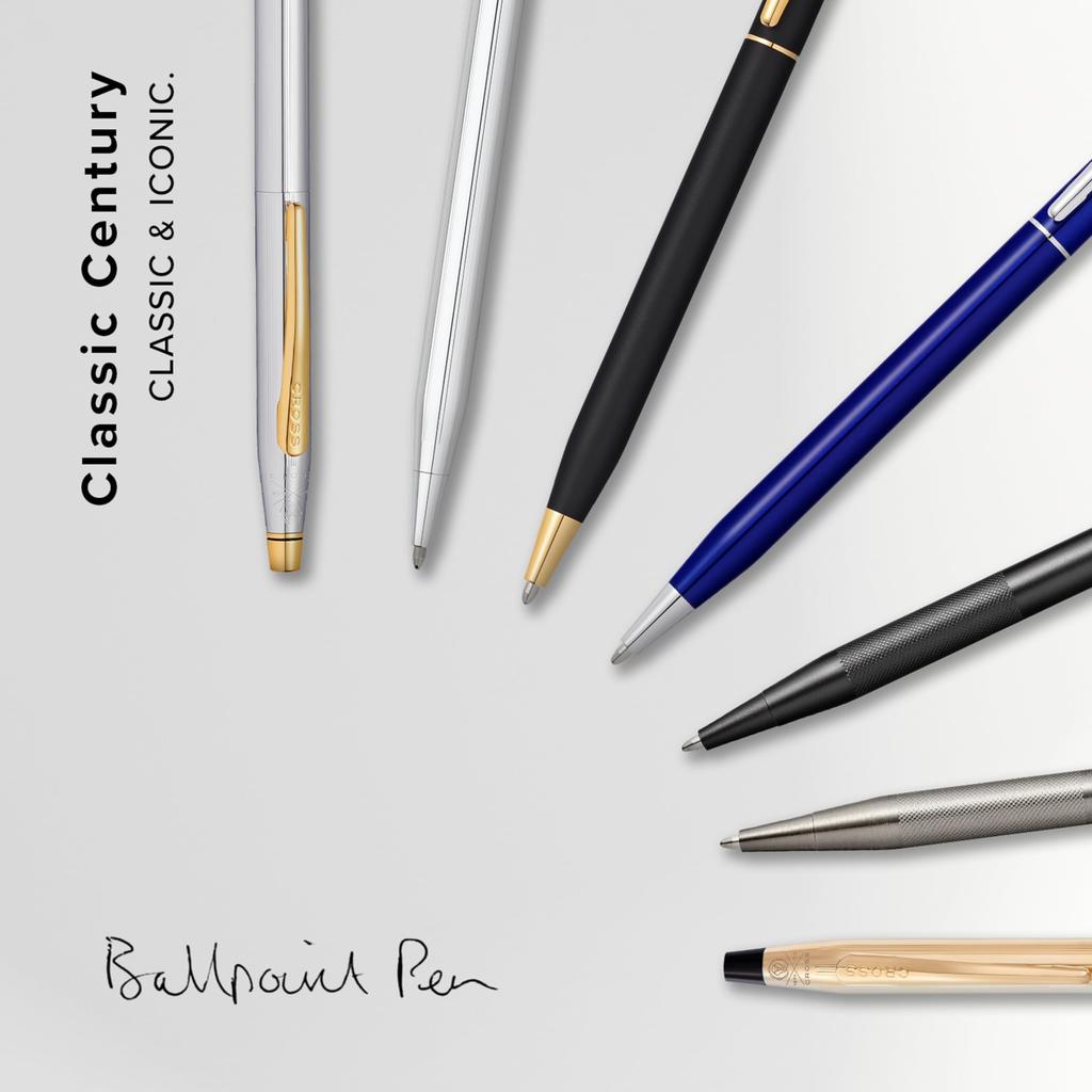 Cross Шариковая ручка Classic Century Classic Black в подарочной коробке премиум-класса Идеальный подарок на День или повышение, Перо, Отца