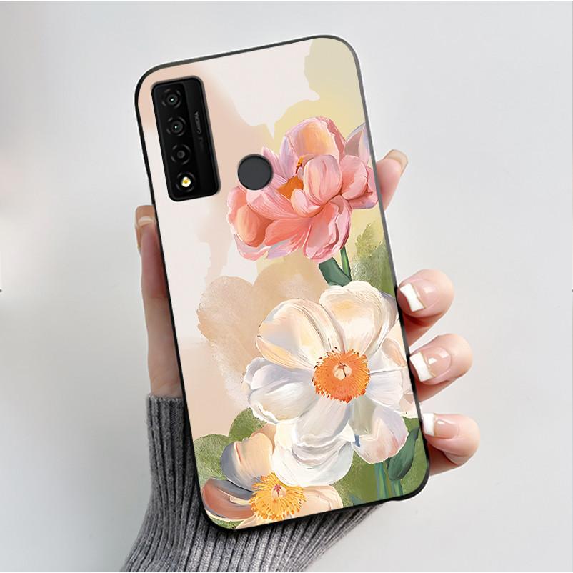 Case For TCL 20 XE 20XE 5087Z Phone Case Luxury Fashion Butterfly Flowers Black Soft TPU Silicone Protective Cover Shell Casing