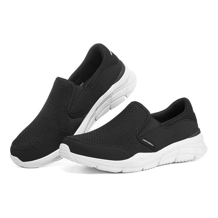 Skechers Универсальные удобные простые прочные низкие повседневные кроссовки для мужчин Черные 232017-BKW