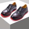 Casual Leather Shoes Cowhide Men'S Red Sole Leather Upper Letter Laser Fashion Men'S Shoes