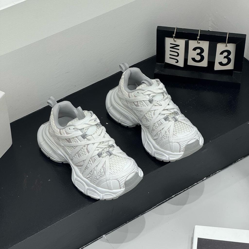 Паутина толстая подошва ремешки папы обувь женская весна и лето новая сетчатая усиливающая воздухопроницаемая беговая спортивная повседневная обувь