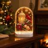 Modern Desktop Ornaments Christmas Pearl Light for Holiday Home Decor, Acrylic LED Decorative Bookshelf Entry Bedside Lights Lamp with Soft