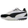 Blktop Rider Fashion Retro Shock Absorbing Non-Slip Wear-Resistant Low-Top Casual Running Shoes Unisex Sneaker Black White 392725-37