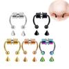 Фейковый пирсинг кольцо для носа сплав пирсинг носа обруч кольца для перегородки для женщин ювелирные подарки мода магнитный фейковый пирсинг