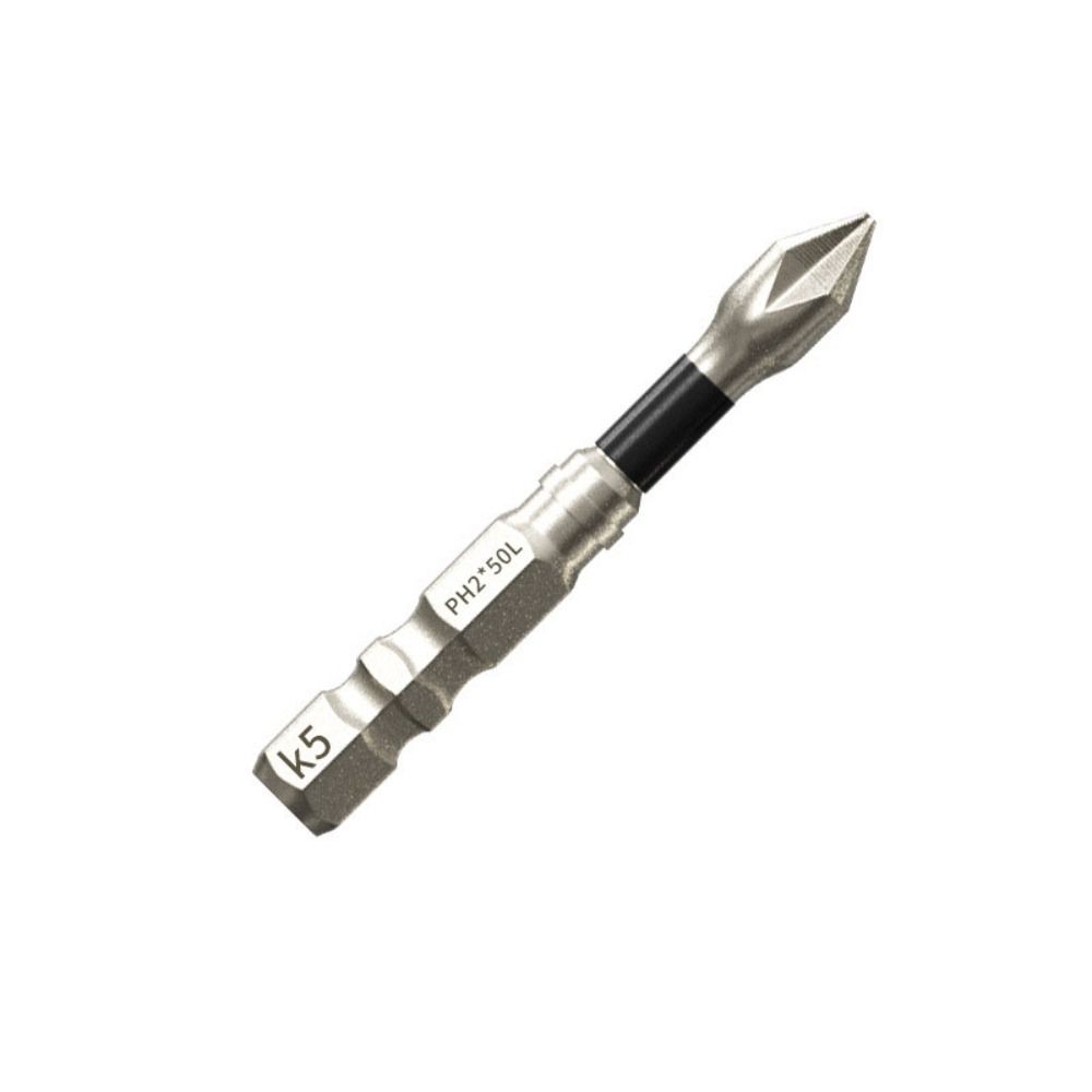 K5 Thread Magnetic Batch Head Impact Resistant Anti-Slip Cross Bit Alloy Steel High Hardness PH2 Screwdriver Bits
