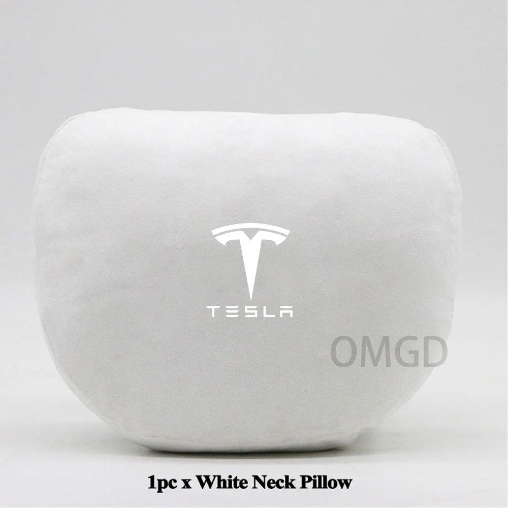 Whalq7 Для Tesla Model 3 Model Y Подушка-подголовник на сиденье автомобиля Подушка для шеи Модель S Модель X Мягкая удобная Подушка с эффектом памяти Защитное покрытие Аксессуары