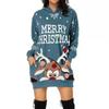 Christmas Printed Long Sleeved Pocket Hoodie Casual and Fashionable Sweater