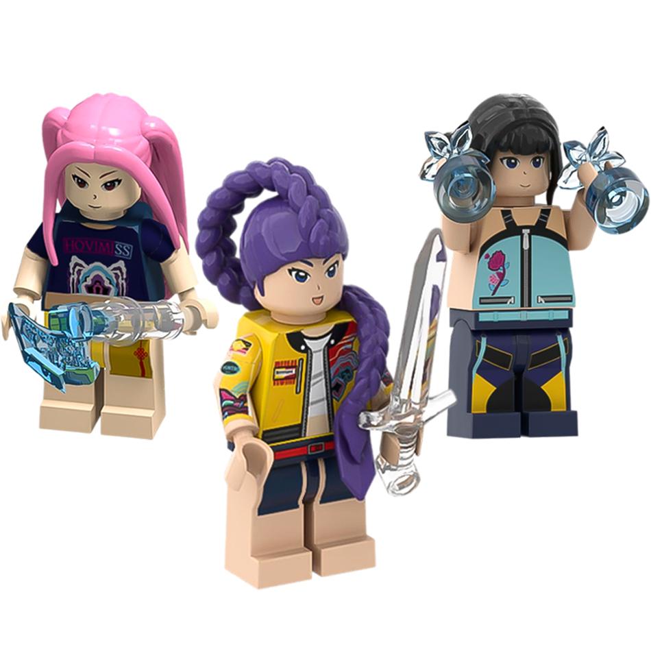 Новый продукт: K-pop Охотники на демонов Конструктор, Кукла-модель для сборки Руми, Игрушка-конструктор