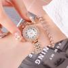 Simple Internet Celebrity Watch Female, Roman Scale Diamond-encrusted Temperament Bracelet Watch Student