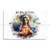 Holly Maria Mary Jesus Virgin Mary Madona Metal Plaque Cinema Plates Decoration Character Wall Plaque Tin Sign Poster