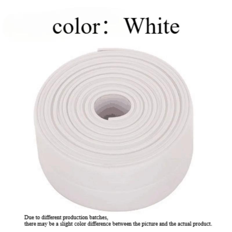 1 рулон водонепроницаемой белой самоклеящейся ПВХ-ленты - Идеально подходит для ванной комнаты, раковины и кухни - Супер сильная липкость!