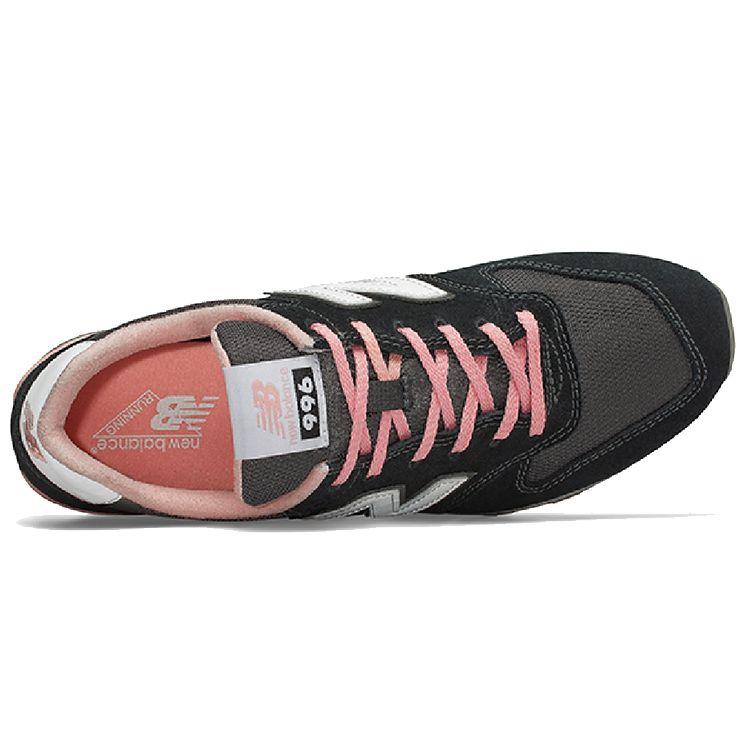 New Balance Nb 996 Удобная Универсальная Ткань Низкий Верх Кроссовки для Бега Женские кроссовки Черные Розовые WR996ACK