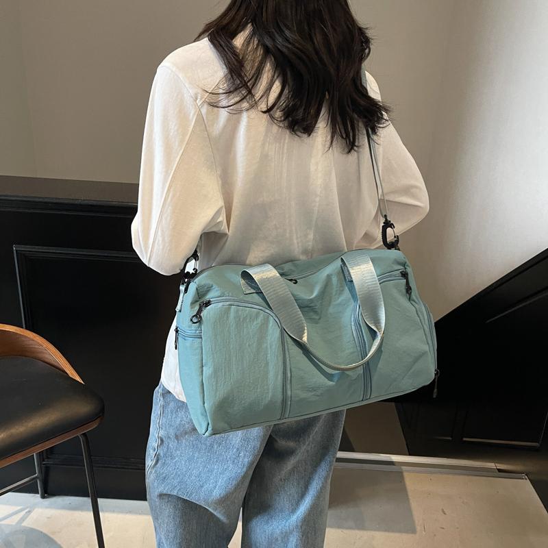 Дорожная сумка на короткие расстояния, женская сумка большой вместимости, мужская спортивная сумка, раздельный дорожный мешок для сухих и влажных вещей