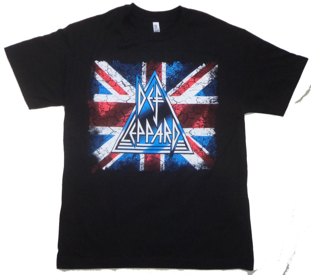 DEF LEPPARD - Винтажный Британский Флаг - Футболка Мужская Женская Футболки Топ S-M-L-XL-2XL Абсолютно Новая Футболка Мужская Женская Футболки Топ