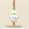 Plush Cute Garlic Keychain Plushie Toy With Pp Cotton Filling For Bag Decor