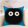 Милый мультфильм Тоторо, милый пледы, наволочка, чехол для подушки квадратной формы, чехол для подушки с шиншиллой для дивана, дома, Капа де Альмофадас 45x45