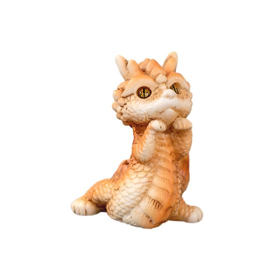 Мини-орнамент дракона, яркие цвета, милая фигурка дракона, украшение из смолы для дома, новогодние украшения