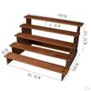 5 Tier Wooden Display Stand, Dessert Organizer, Multipurpose Rustic Cupcake Sturdy Baking