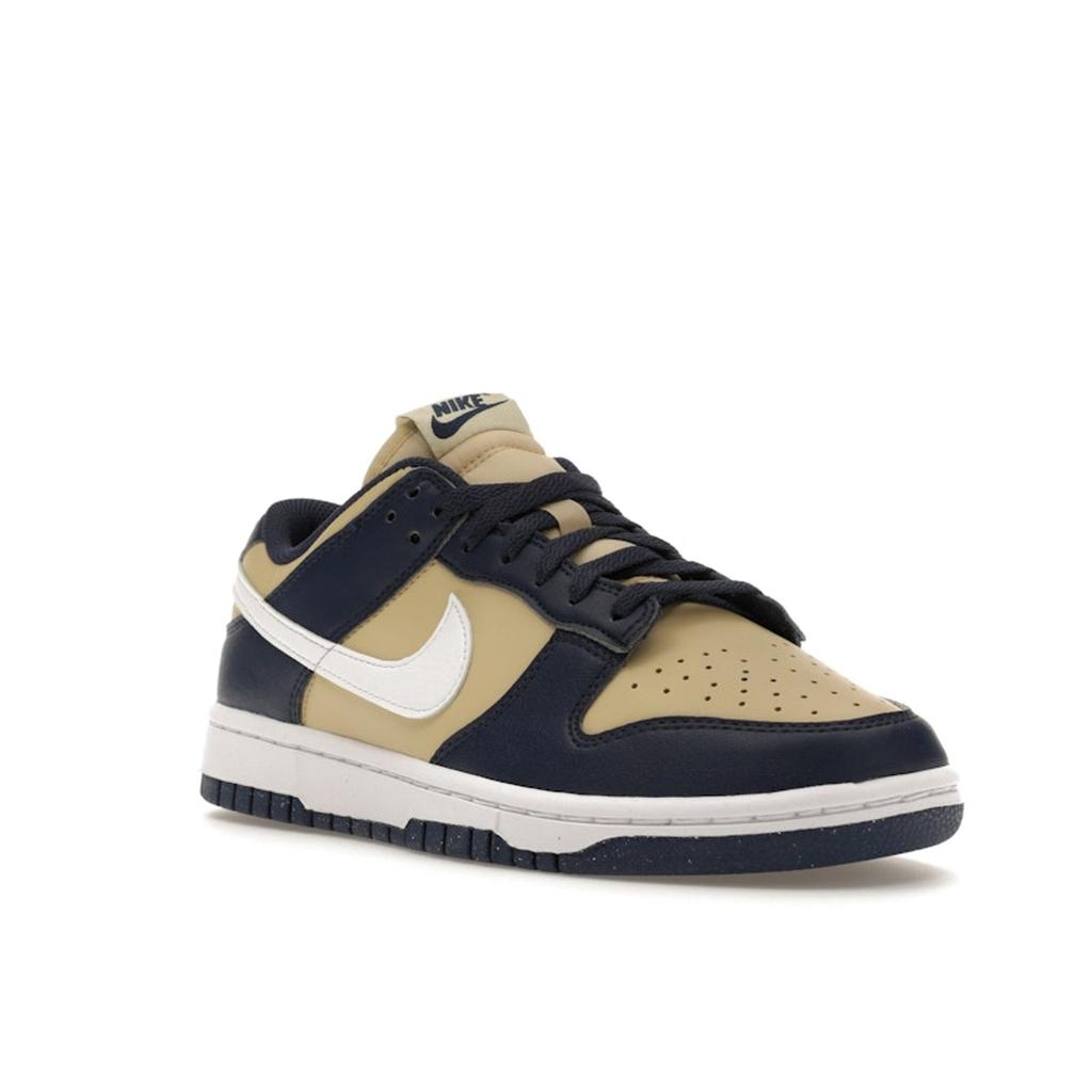 Nike Dunk Low Next Nature Navy Gold Women Sneakers Blue Midnight-Navy White DD1873-401