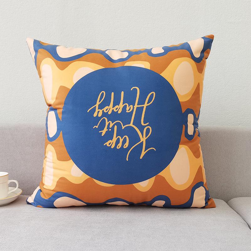 Скандинавский стиль Наволочка Коричневая Современная Простая Наволочка для диванной подушки Короткий плюш Чехол для автомобильной подушки Без наполнителя