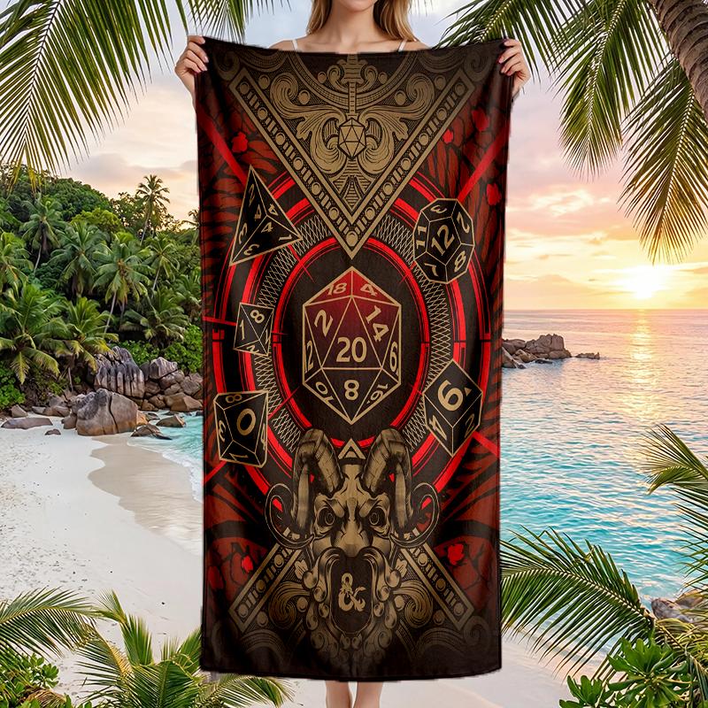 Dungeon Master Fashion Beach Towel: Ideal for Summer Adventures Soft, absorbent and quick drying suitable for swimming and bathing