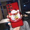Чехол Maneki Neko Счастливый Кот Удачи для Samsung Galaxy S23 S24 S25 Ultra S21 S22 S20 S9 S10 Plus S21 FE S24 FE