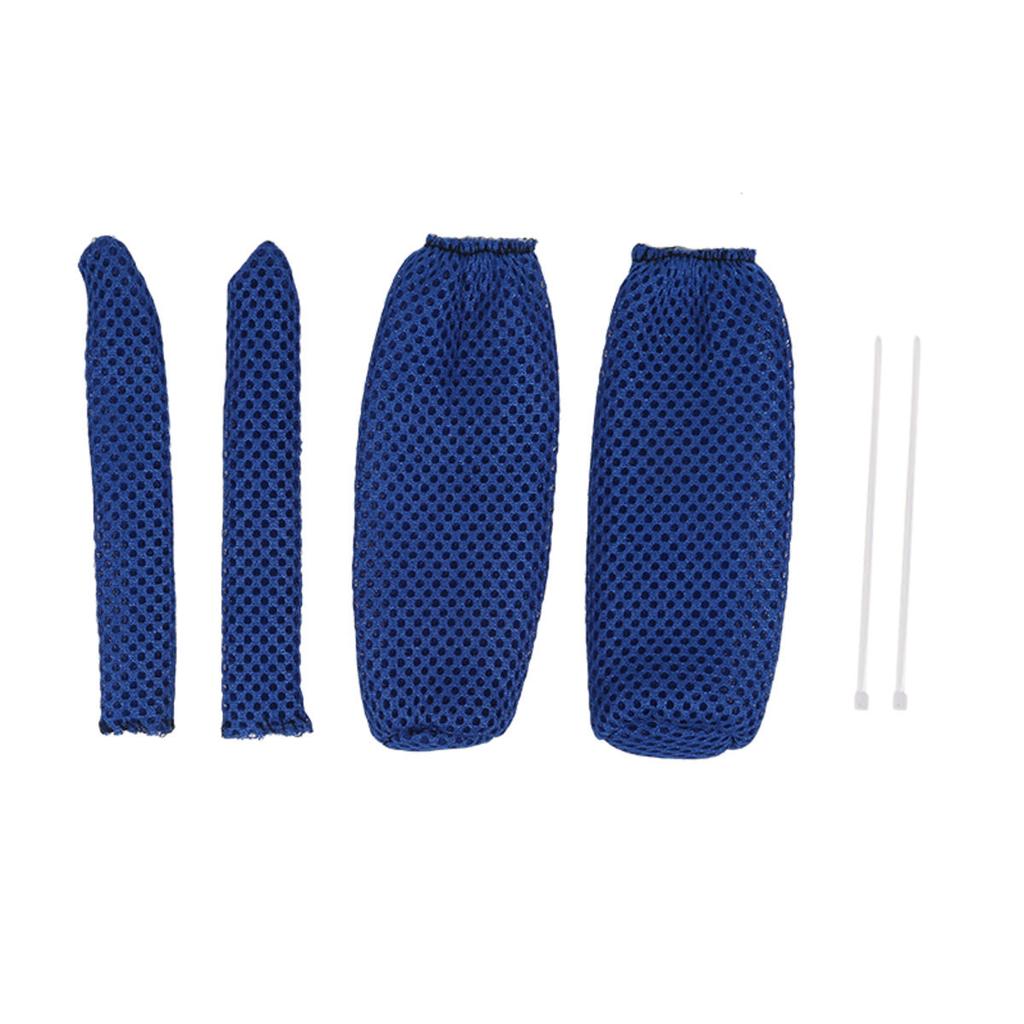 4Pcs/set Motorcycle Handlebar Grip Universal Handle Bar Cover Brake Clutch Lever Summer Ice Silk Breathable Mesh Grips Cover