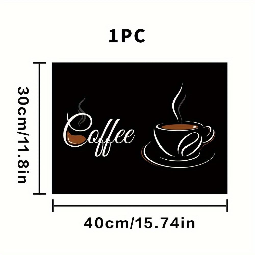 Коврик для сушки посуды для кофемашины - впитывающий полиэстеровый защитный коврик для столешницы с резиновой нескользящей термостойкой накладкой для декора кухонной столешницы