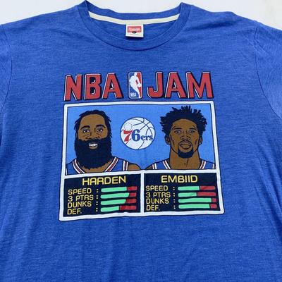PHILADELPHIA 76ERS NBA JAM HOMAGE Футболка БОЛЬШАЯ sixers баскетбол харден эмбиид